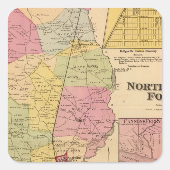 Northwest Fork Square Sticker (Front)