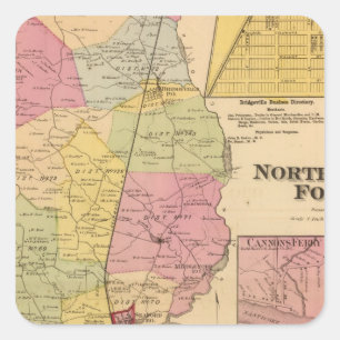 Northwest Fork Square Sticker