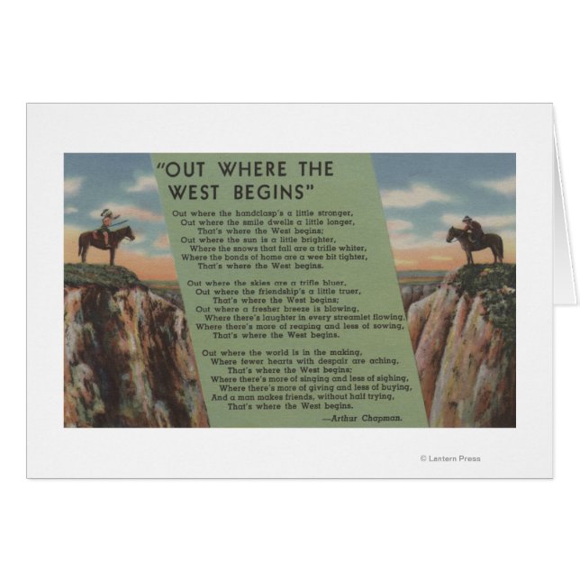 Northwest Indians "Out Where the West Begins" (Front Horizontal)