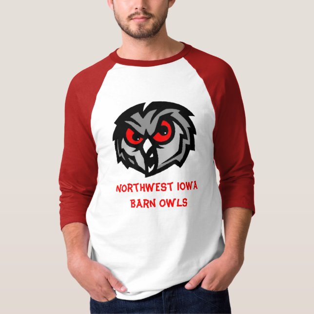 Northwest Iowa Barn Owls shirt (Front)