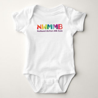 Northwest Mothers Milk Bank Colourful Logo Baby Bodysuit