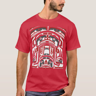 Northwest Native American Box PanelTShirt  T-Shirt