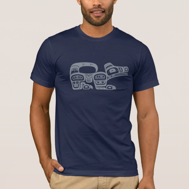 Northwest native american Wolf T-Shirt (Front)