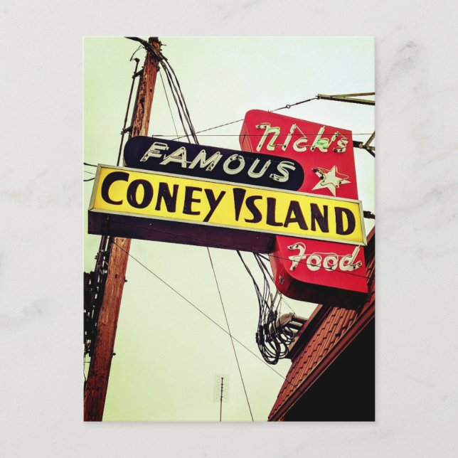 Northwest Neon: Nick's. Postcard (Front)