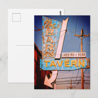 Northwest Neon: The Barn Postcard