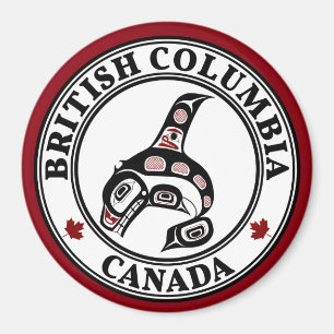 Northwest Pacific coast Haida art Killer whale BC Magnet