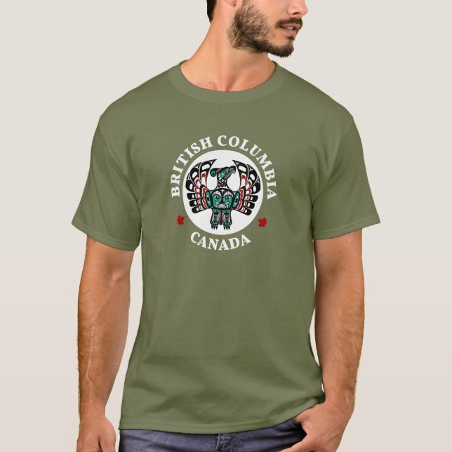 Northwest Pacific Coast Haida Art Thunderbird T-Shirt (Front)