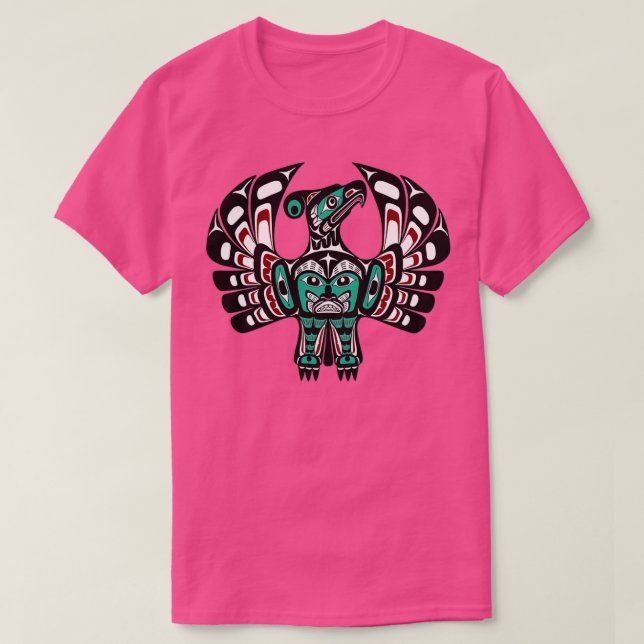 Northwest Pacific coast Haida art Thunderbird  T-Shirt (Design Front)