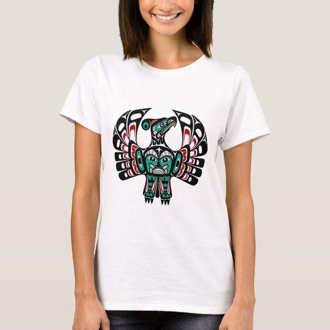 Northwest Pacific coast Haida art Thunderbird T-Shirt (Front)