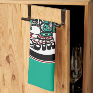 Northwest Pacific coast Haida art Thunderbird Tea Towel