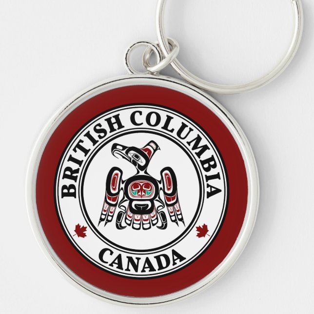 Northwest Pacific coast Kaigani Thunderbird BC Key Ring (Front)