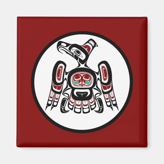 Northwest Pacific coast Kaigani Thunderbird Magnet (Front)