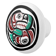 Northwest Pacific coast Otter chasing Salmon