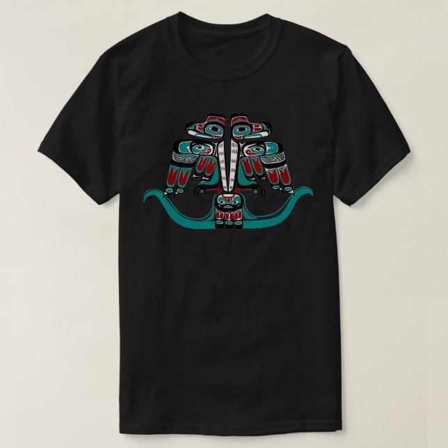 Northwest Pacific Native Haida Tlingit Thunderbird T-Shirt (Design Front)