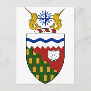 Northwest Territories (Canada) Coat of Arms Postcard