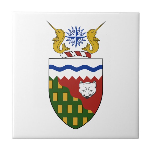 Northwest Territories (Canada) Coat of Arms Tile (Front)