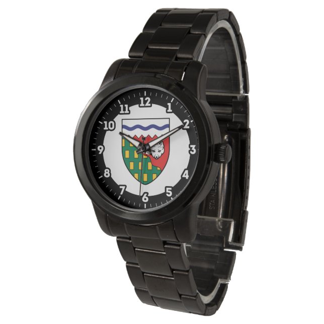 Northwest Territories Flag Graphic Dial Watch (Angled)