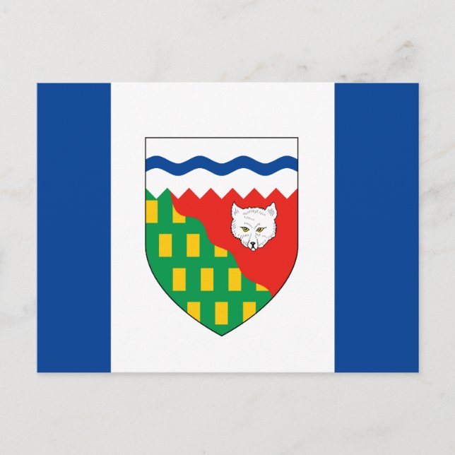 NORTHWEST TERRITORIES FLAG POSTCARD (Front)