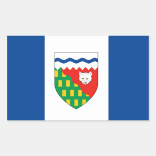 NORTHWEST TERRITORIES Flag Rectangular Sticker