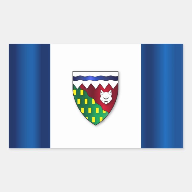 Northwest Territories flag Rectangular Sticker (Front)