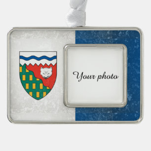 Northwest Territories Silver Plated Framed Ornament