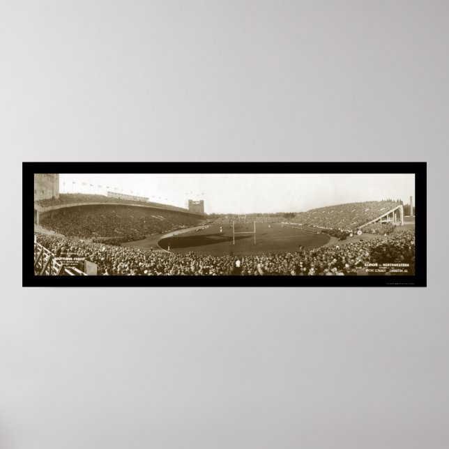 Northwestern Football Photo 1927 Poster (Front)