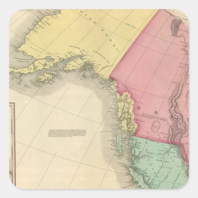 Northwestern North America Square Sticker (Front)