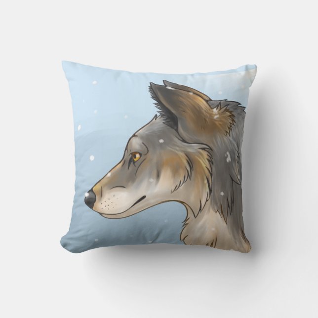 Northwestern Wolf Cushion (Front)