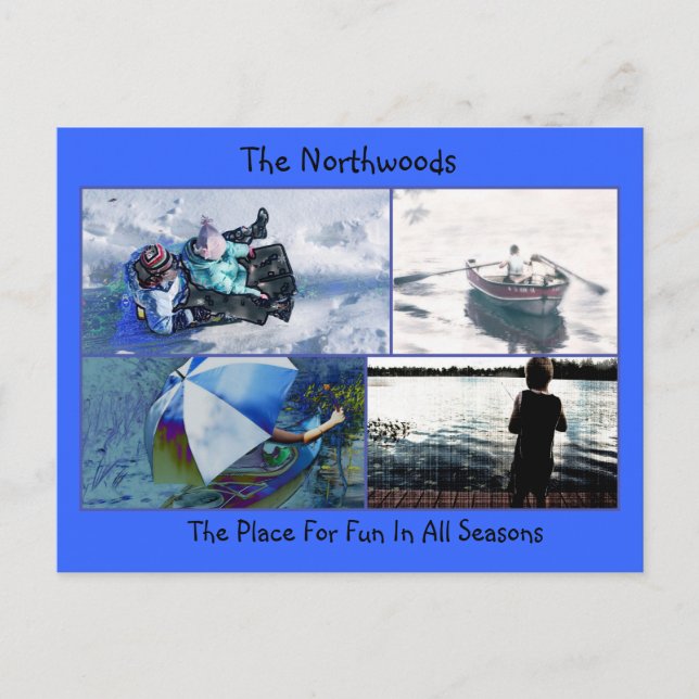Northwoods Fun Postcard (Front)