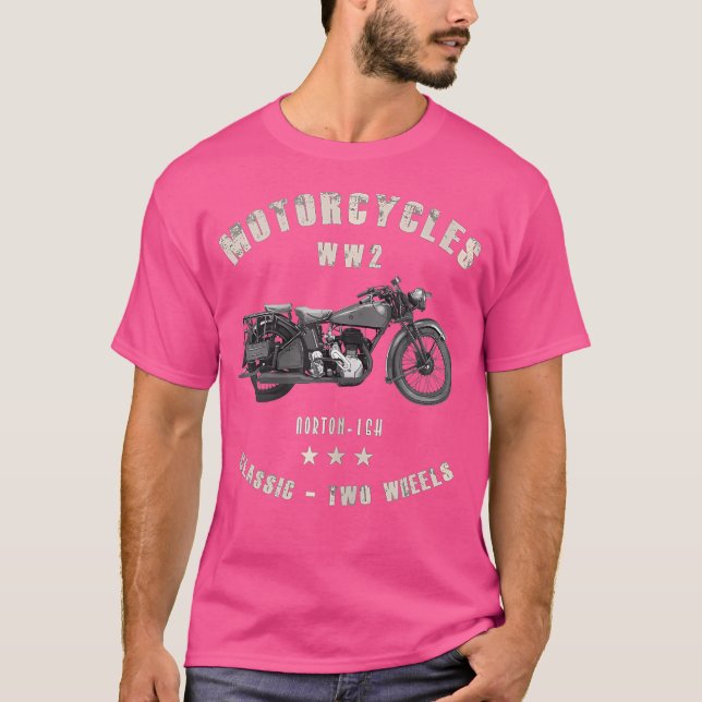 Norton-16H Motorcycle Ww2 T-Shirt (Front)