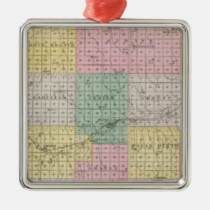 Norton County, Kansas Metal Tree Decoration