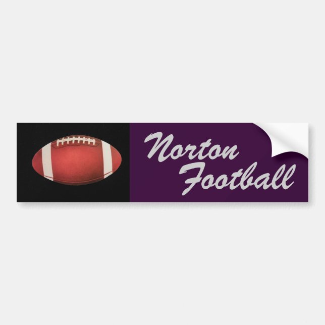 Norton Football Bumper Sticker (Front)