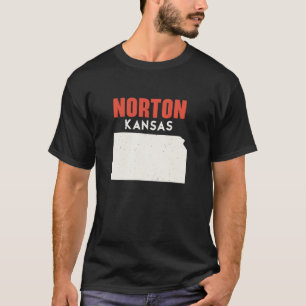 Norton Kansas USA State America Travel Kansan  T-Shirt