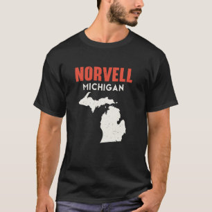 Norvell Michigan USA State America Travel Michigan T-Shirt