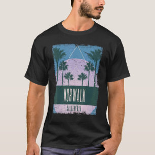 Norwalk California CA Vintage Vaporwave Retro 80s T-Shirt