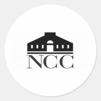 norwalk community college ct logo classic round sticker