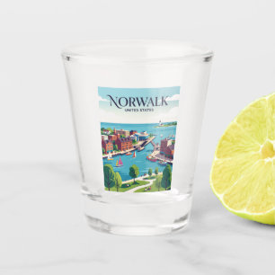 Norwalk Connecticut Shot Glass