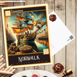 Norwalk, Connecticut   Vintage Postcard