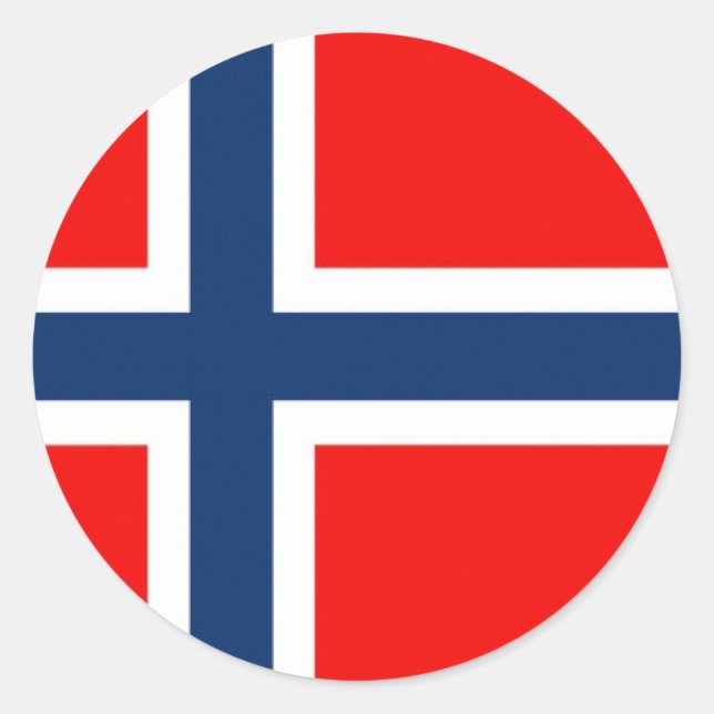 norway2 classic round sticker (Front)