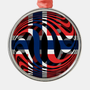 Norway #1 metal tree decoration