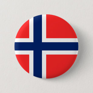 Norway 6 Cm Round Badge