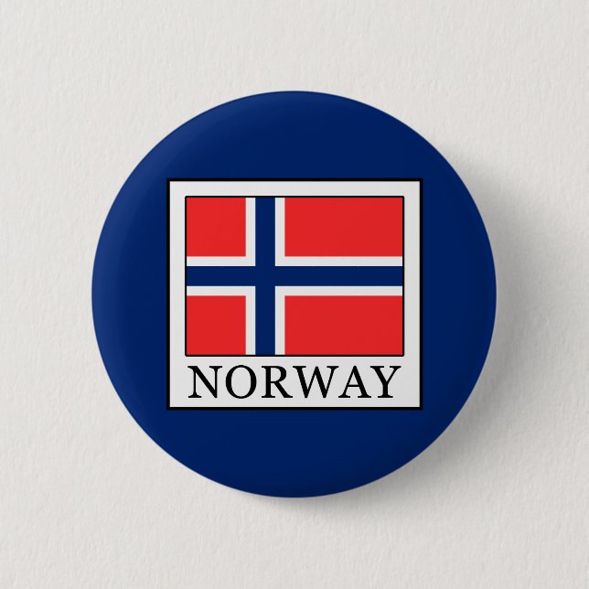 Norway 6 Cm Round Badge (Front)