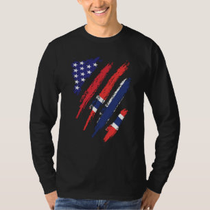 Norway American Grown Flag USA Patriot Heritage Mo T-Shirt