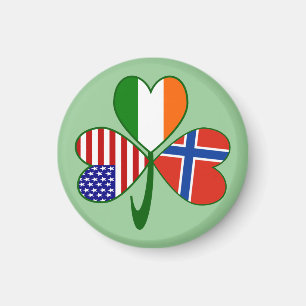 Norway and Norwegian Flag Magnet