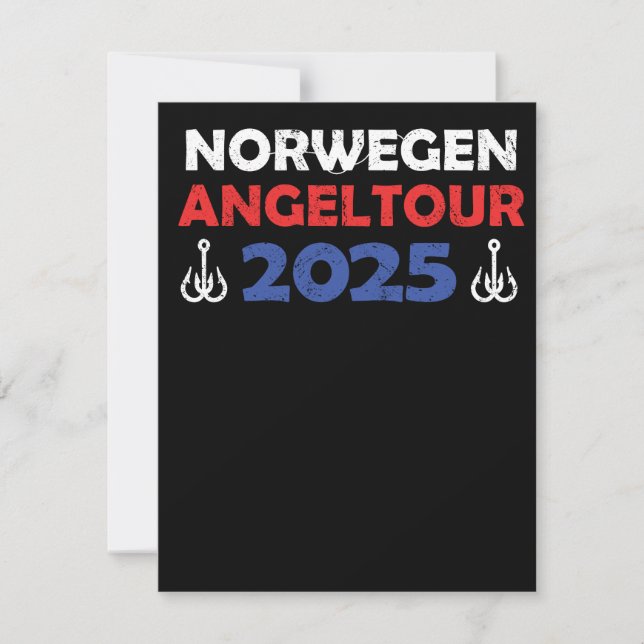 Norway Angeltour 2025 Angeltrip gift idea Card (Front)