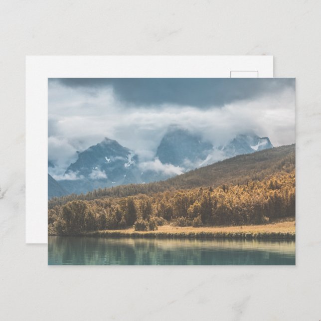 Norway Autumn Landscape Photo Postcard (Front/Back)