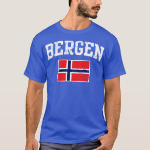 Norway Bergen Norwegian Flag Norge T-Shirt