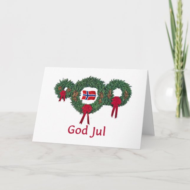 Norway Christmas 2 Holiday Card (Front)