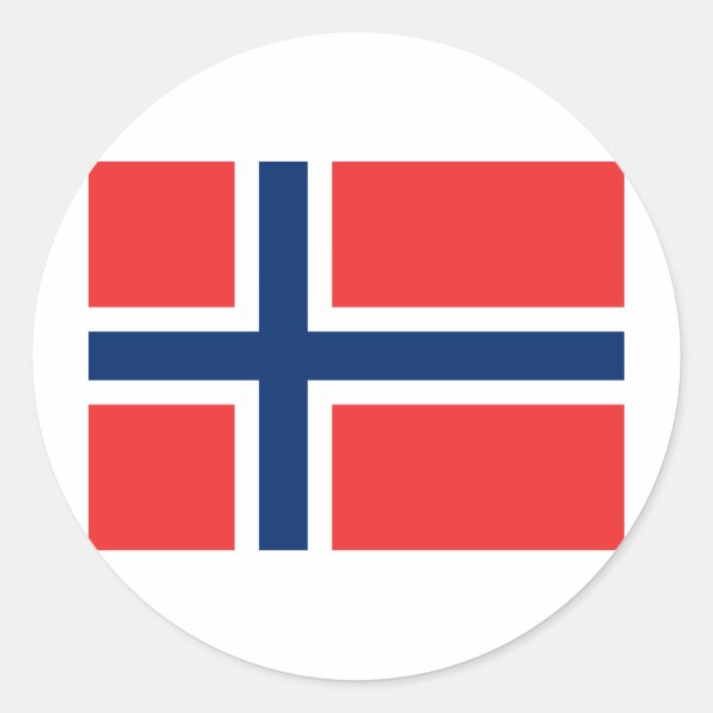 Norway Classic Round Sticker (Front)