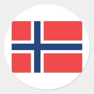 Norway Classic Round Sticker